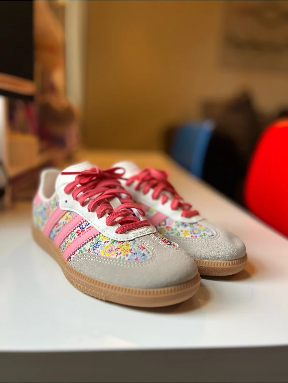 Adidas x Liberty London Samba OG Shoes •  Floral Embroidered • NWOT